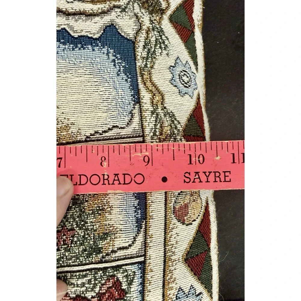 J. DeCristoforo Joys of the Season Christmas Tapestry Couch Decor Pillow 11.5x16